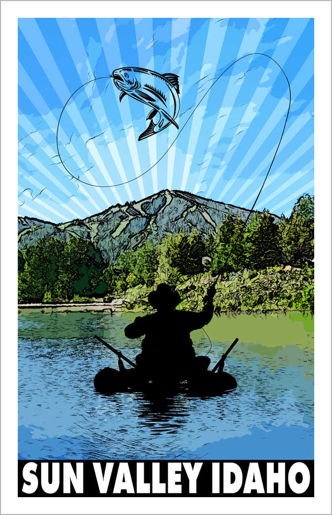 Sun Valley Fly Fishing - Sun Valley Vintage Posters