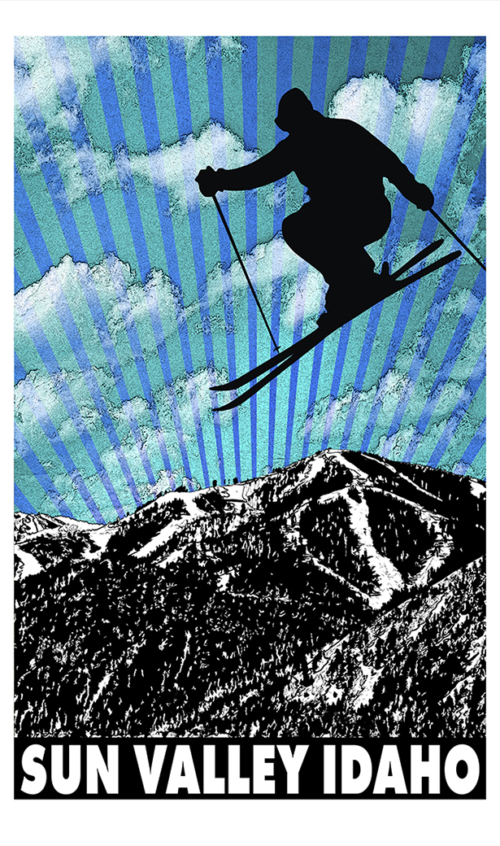 Sun Valley Poster Skier